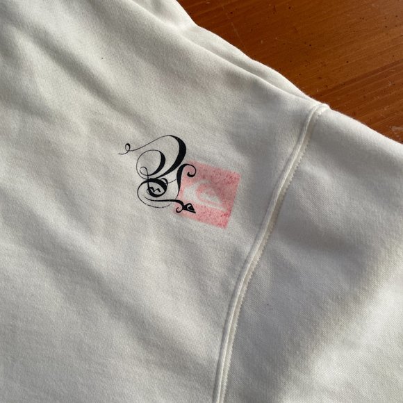 Quiksilver Men's White Hoodie Size XL - Picture 5 of 10